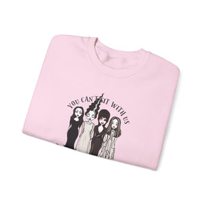 Spooky Sisterhood Sweatshirt, Cozy Halloween Crewneck, Unisex Witchy Apparel, Perfect for Autumn Gatherings, Gift for Friends
