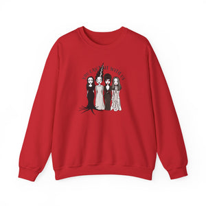 Spooky Sisterhood Sweatshirt, Cozy Halloween Crewneck, Unisex Witchy Apparel, Perfect for Autumn Gatherings, Gift for Friends