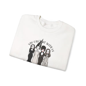 Spooky Sisterhood Sweatshirt, Cozy Halloween Crewneck, Unisex Witchy Apparel, Perfect for Autumn Gatherings, Gift for Friends