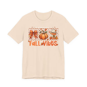 Fall Vibes Unisex Tee, Cozy Autumn Shirt, Pumpkin Spice Tee, Thanksgiving Outfit, Cute Fall Apparel