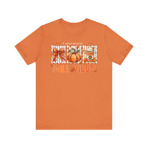 Fall Vibes Unisex Tee, Cozy Autumn Shirt, Pumpkin Spice Tee, Thanksgiving Outfit, Cute Fall Apparel