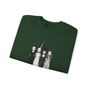 Spooky Sisterhood Sweatshirt, Cozy Halloween Crewneck, Unisex Witchy Apparel, Perfect for Autumn Gatherings, Gift for Friends