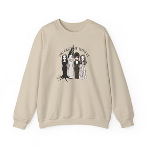 Spooky Sisterhood Sweatshirt, Cozy Halloween Crewneck, Unisex Witchy Apparel, Perfect for Autumn Gatherings, Gift for Friends