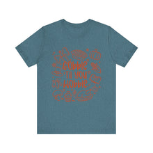 Load image into Gallery viewer, Thanksgiving Feast Short Sleeve Tee, Funny Thanksgiving Shirt, Gobble Til You Wobble Tee, Holiday Humor Tee, Family Dinner Clothing