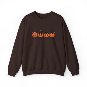 Spooky Season Sweatshirt, Cozy Fall Crewneck, Halloween Sweatshirt, Cat & Pumpkin Sweater, Unisex Halloween Apparel