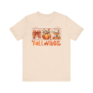 Fall Vibes Unisex Tee, Cozy Autumn Shirt, Pumpkin Spice Tee, Thanksgiving Outfit, Cute Fall Apparel