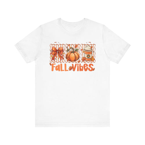 Fall Vibes Unisex Tee, Cozy Autumn Shirt, Pumpkin Spice Tee, Thanksgiving Outfit, Cute Fall Apparel