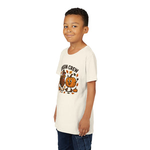 Thanksgiving Cousin Crew Youth Tee, Fall Family Celebrations, Cute Kids Shirt, Harvest Gathering Apparel, Autumn T-Shirt, Holiday Fun