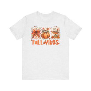Fall Vibes Unisex Tee, Cozy Autumn Shirt, Pumpkin Spice Tee, Thanksgiving Outfit, Cute Fall Apparel