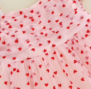 Heart Pink Tulle Dress