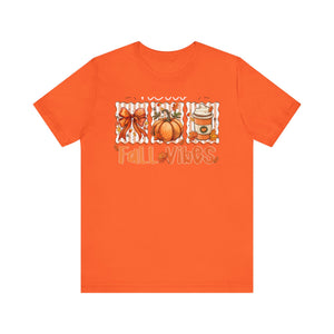 Fall Vibes Unisex Tee, Cozy Autumn Shirt, Pumpkin Spice Tee, Thanksgiving Outfit, Cute Fall Apparel