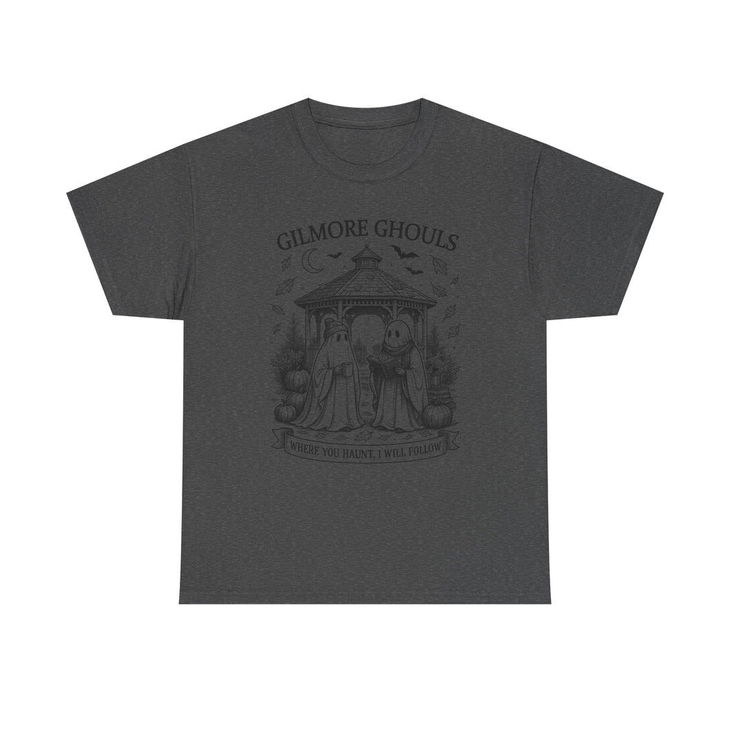 Gilmore Ghouls Unisex Heavy Cotton Tee - Boo-tiful Halloween Comfort, Spooky Style, Autumn Fashion, Gift for Fans, Cozy Fall Vibe