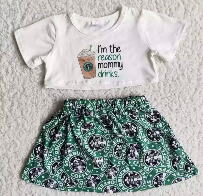 Starbucks Skirt set