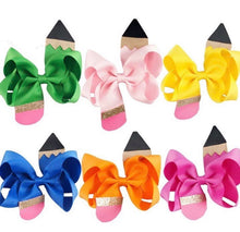 Load image into Gallery viewer, Pencil Bow Set (6 bow)