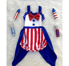 Load image into Gallery viewer, Fire Cracker Baby Romper