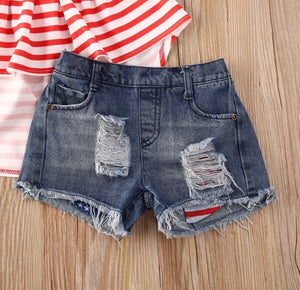 Flag Shorts Set
