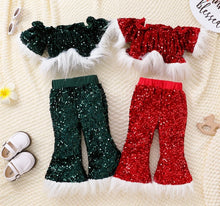 Load image into Gallery viewer, Christmas Sequin outfit