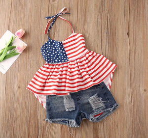 Flag Shorts Set