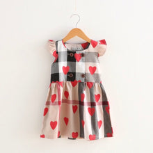Load image into Gallery viewer, Plaid Heart Dress